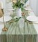 Cheesecloth Spring Gauze Rustic Table Runner Sage Green for Wedding
